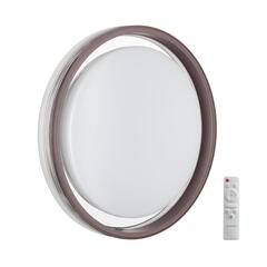 7698/DL MARON SN 94 Светильник пластик/кофе/прозрачный LED 48Вт 3000-6000K D475 IP43 пульт ДУ MEDEN