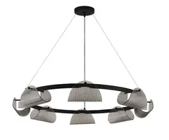 Люстра Каспи черный d95 h150 Led 8*6W (4000K)