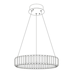 Citilux Чезаре CL338141 LED Люстра хрустальная с пультом Хром