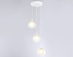 Подвесной светильник TR3540/3 WH/CL/FR белый/прозрачный/белый матовый E27*3 max 40W D281*800