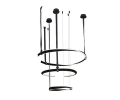 07656-3A,19(4000K) Люстра Маджена черный d89+63+43 h90+120+150 Led 55W+35W+25W (4000K)