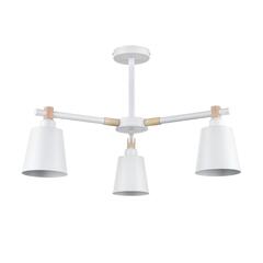 8097/3C MODERNI LN25 269 белый/белый металл, дерево/металл Люстра потолочная Е27 3*60W 220V ROSALINA