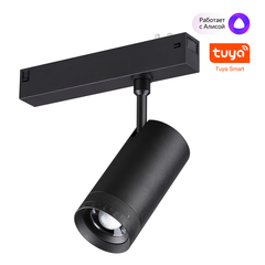 359962 PORT черный Трековый светодиодный светильник диммир. со сменой цв.температуры, пульт ДУ/Tuya Smart Life LED 15W 90-240V VECTOR
