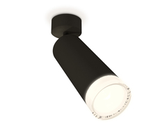 Комплект поворотного светильника XM6343011 SBK/FR/CL черный песок/белый матовый/прозрачный MR16 GU5.3 (A2210, C6343, N6241)