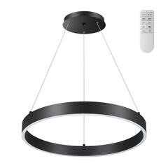 358959 OVER NT22 298 черный Светильник подвесной диммируемый, в комплекте пульт ДУ (2.4G) IP20 LED 3000К~6000К 50W 220V ITER