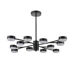 8117/12 COMFI LN26 235 черный, металл Люстра LED GX53 12*7W 220V TORINA