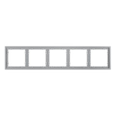 VLS100516 Рамка пластиковая VOLTUM S70 на 5 постов, (серый). (ТМ Maytoni)