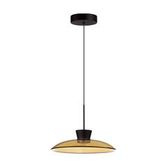 5055/9LA L-VISION ODL24 321 черный/янтарный/металл/стекло Подвес LED 9W 3000К SAUCER
