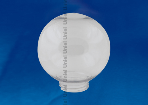 UFP-R200A CLEAR Рассеиватель в форме шара для садово-парковых светильников. Диаметр - 200мм. Тип соединения с крепежным элементом - резьбовой. Материал - САН-пластик. Цвет - прозрачный.  TM Uniel
