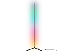 Светильник светодиодный напольный RGB с пультом FL8027 BK черный LED 20W RGB D32*1650 (ПДУ РАДИО 2.4G)