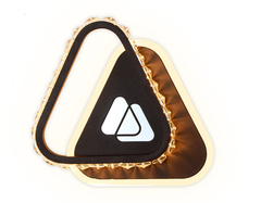 Настенный светодиодный светильник FA237 CF кофе LED 4200K+6400K 19W 210*210*50