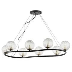 815287 Люстра BARI 8х10W(led) G9 ЧЕРНЫЙ МАТОВЫЙ/ЗОЛОТО Lightstar