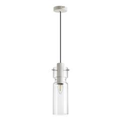 5057/1B PENDANT ODL24 323 белый/прозрачный/металл/стекло Подвес E27 1*40W SCROW