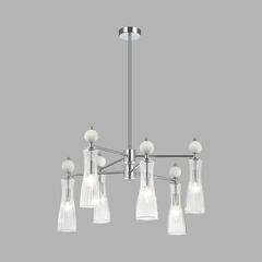 8268/6 NEOCLASSI LN26 160 хром/белый/прозрачный, металл/керамика/стекло Люстра Е14 6*40W 220V EMILY