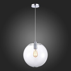 SL1056.133.01 Подвес ST-Luce Хром/Прозрачный E27 1*60W