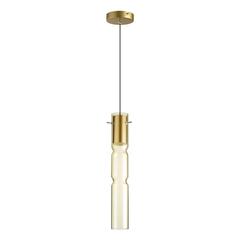 5059/5LA PENDANT ODL24 459 золотой/янтарный/металл/стекло Подвес LED 5W 3000K SCROW