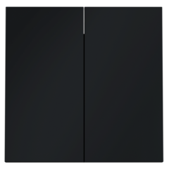 VLS000307 Клавиши для выключателя/переключателя двухклавишного, S70 (графит). (ТМ Maytoni)