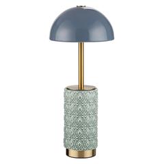 5452/5TLA L-VISION ODL_EX26 светлая бронза/синий/зеленый/металл/керамика Настольная лампа беспроводная LED*5W 3000K LULU