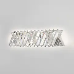 Светодиодный настенный светильник с хрусталем 101005 LED никель хрусталь Strotskis, LED
