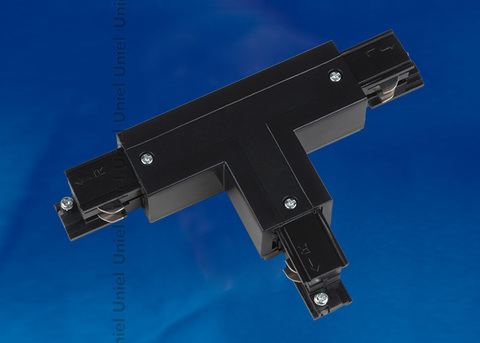 UBX-A33 BLACK 1 POLYBAG Соединитель для шинопроводов Т-образный. Правый. Внутренний. Трехфазный. Цвет — черный. Упаковка — полиэтиленовый пакет.
