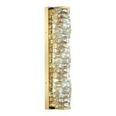4999/15WL HALL ODL23 623 золотой/прозрачный/металл/хрусталь Бра LED 15W 4000K STRAZA
