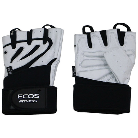 Перчатки атлетические, мужские, цвет -черно-белый, размер: L, модель: SB-16-1063