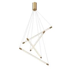 4369/40L HIGHTECH ODL23 267 полированное золото/акрил с пузырьками Подвесной св-к IP20 LED 30W 3000K 1050Лм SPARKY