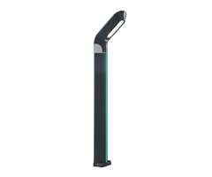 09200-F(220V),16(07) Светильник уличный Линден серый 220V w10*24 h80 Led 10W (4000K) Декоративная подсветка зеленая.