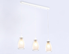 Подвесной светильник TR3536/3 WH/CL/FR белый/прозрачный/белый матовый E27*3 max 40W 640*120*820