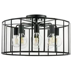 798287 Люстра GENNI 8х40W E27 ЧЕРНЫЙ МАТОВЫЙ/ПРОЗРАЧНЫЙ Lightstar