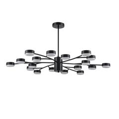 8117/18 COMFI LN26 235 черный, металл Люстра LED GX53 18*7W 220V TORINA