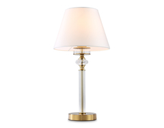 Светильник настольный LH71027 BS/WH латунь/белый E14 max 40W D260*505