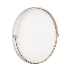 7646/DLN PALE SN 189 Светильник пластик/белый/золотой LED 48Вт 3000/4000/6000К D390 IP43 CCT OLIDI WHITE