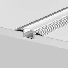 Алюминиевый профиль встраиваемый в пол 37x10 (Серебро, 2 м), ALM-3710-S-2M 636022. TM Maytoni