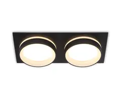 Светильник встраиваемый TN6712/2 BK черный IP44 GX53/2 max 15W 210*105*45