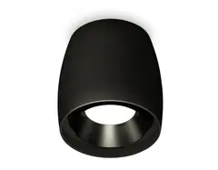 Комплект накладного светильника XS1142002 SBK/PBK черный песок/черный полированный MR16 GU5.3 (C1142, N7031)