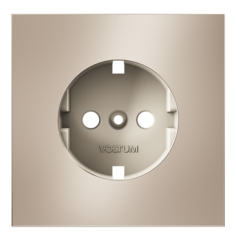 VLSM000610 Накладка для розетки с заземлением, S70 Metal (платина). (ТМ Maytoni)