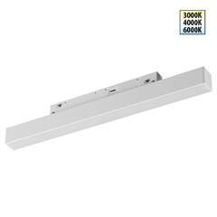 359616 SHINO NT25 158 белый Трековый светильник для низков. шинопровода с переключ. цв. темпер. IP20 LED 3000К\4000К\6000К 10W 48V FLUM