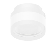 Корпус светильника накладной C8418 SWH/CL белый песок/прозрачный D110*H70mm GX53