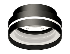 Корпус светильника накладной C8414 SBK/CL черный песок/прозрачный D110*H55mm GX53
