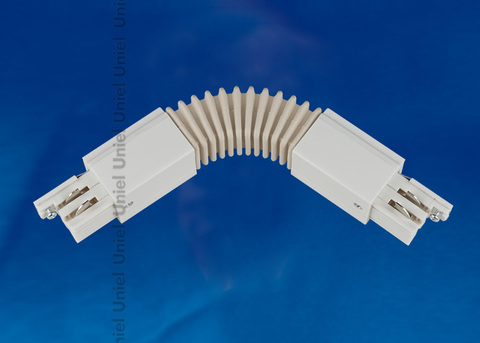 UBX-A24 WHITE 1 POLYBAG Соединитель для шинопроводов. Гибкий.Трехфазный. Цвет — белый. Упаковка — полиэтиленовый пакет.