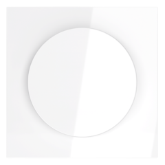 VLS002001 Накладка для светорегулятора поворотно-нажимного, S70 (белый глянцевый). (ТМ Maytoni)