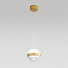 5036/9L L-VISION ODL24 511 ант.бронза/прозрачн/молочный/металл/акрил Подвес LED 9W 4000K 480лм RONI