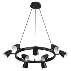 8237/9 COMFI LN25 черный, металл Светильник подвесной GU10 9*35W 220V ILMINA