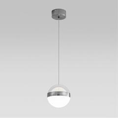 5037/12L L-VISION ODL24 389 никель/прозрачн/молочный/металл/акрил Подвес LED 12W 4000K 600лм RONI