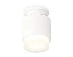 Комплект накладного светильника с акрилом XS7510045 SWH/FR/CL белый песок/белый матовый/прозрачный MR16 GU5.3 (N7925, C7510, N7160)