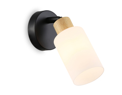 Светильник накладной TR8720 BK/WD черный/дерево E14 max 60W 175*100*160