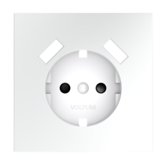 VLS000902 Накладка для розетки с заземлением и защитными шторками, с USB A+A, S70 (белый матовый). (ТМ Maytoni)