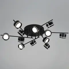 10590-0.3-12 Black светильник потолочный Reluce, GX53х12