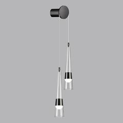 5044/24WL L-VISION ODL24 301 глянц.темн.хром/прозрачный/металл/стекло Бра LED 24W 3000K 2536Лм LUMP